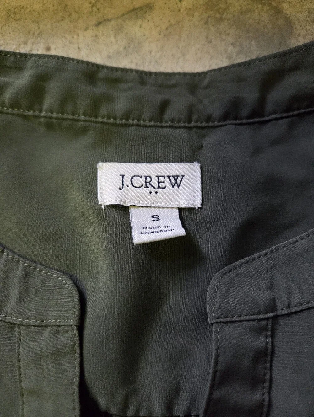 J.Crew Olive Green Blouse